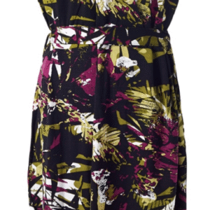 Floral Wrap Dress with a V-neckline