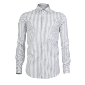 Grey Striped Men Shirt